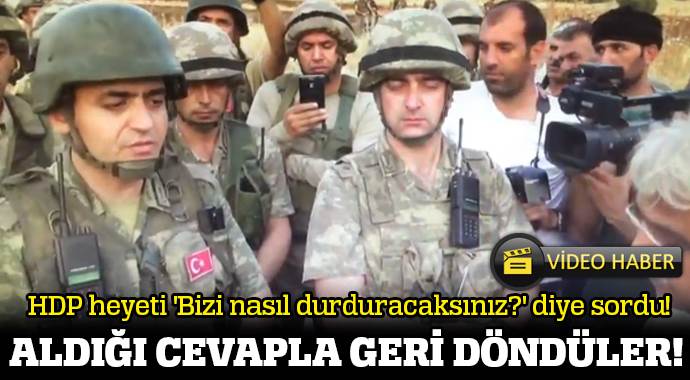 HDP heyetinin güvenlik güçleriyle diyalogu