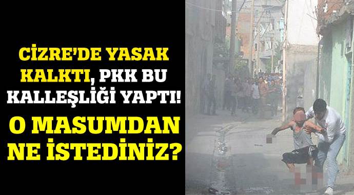 Cizre'de PKK kalleşliği! Cizre'de PKK kalleşliği!