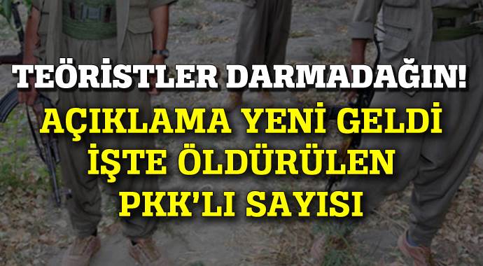 PKK&#039;ya büyük darbe, işte öldürülen terörist sayısı...