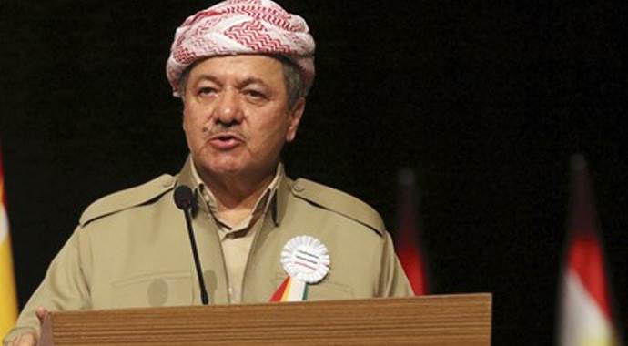 Barzani resti çekti! Barzani resti çekti!