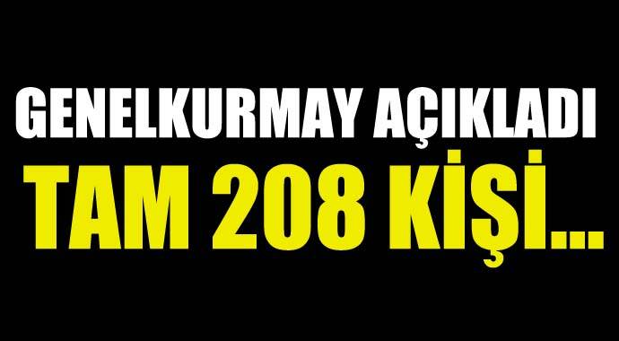 Tam bin 208 kişi yakalandı Tam bin 208 kişi yakalandı