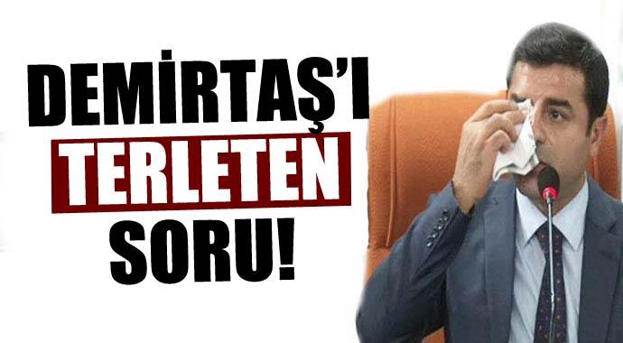 Demirtaş'ı terleten soru!
Demirtaş'ı terleten soru!