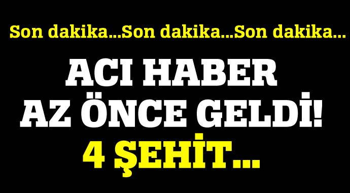 Mardin'de polise mayınlı saldırı, 4 şehit! Mardin'de polise mayınlı saldırı, 4 şehit!