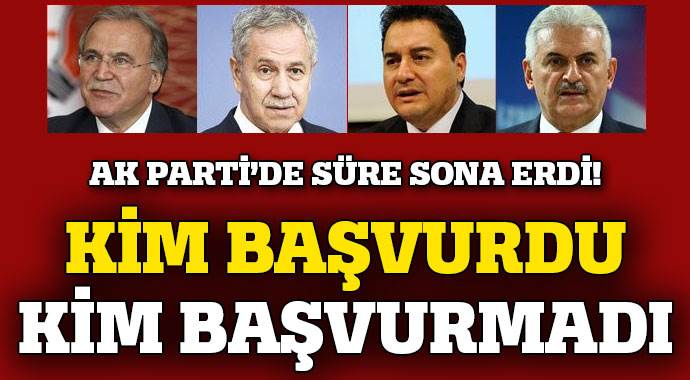 AK Parti'de süre sona erdi AK Parti'de süre sona erdi