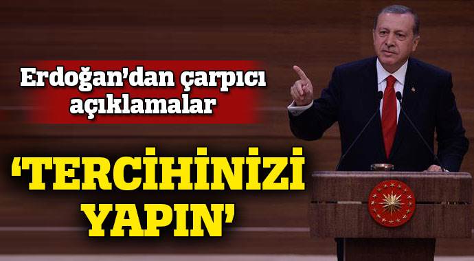 Cumhurbaşkanı Erdoğan: &#039;Tabut içinde silah taşıyanlar var&#039;