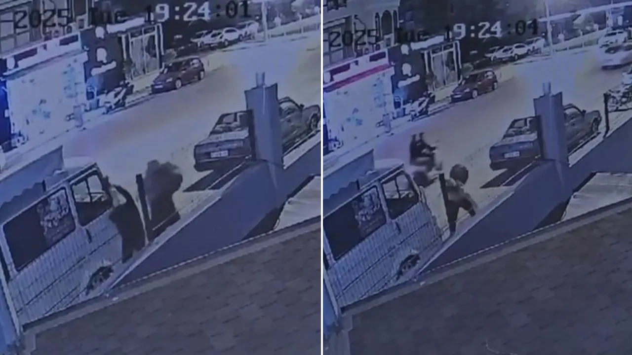 Dehşet anları kamerada