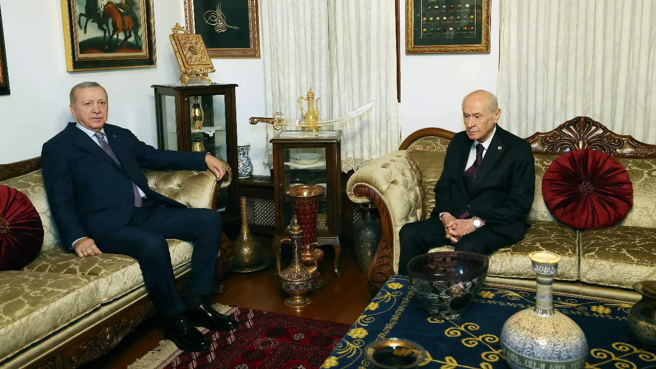 Erdoğan’dan Bahçeli’ye ziyaret! Cumhur zirvesi 40 dakika sürdü