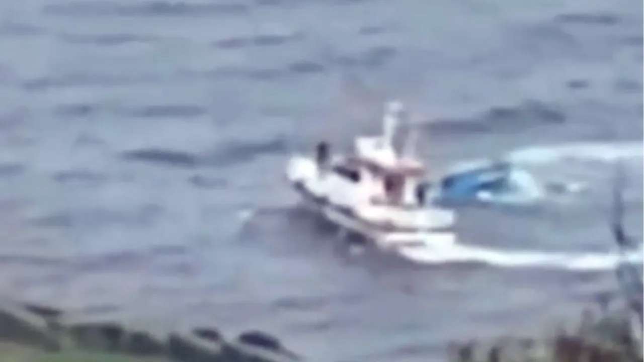 Giresun’da tekne faciası kamerada! Hasan Dede’nin son anları ortaya çıktı