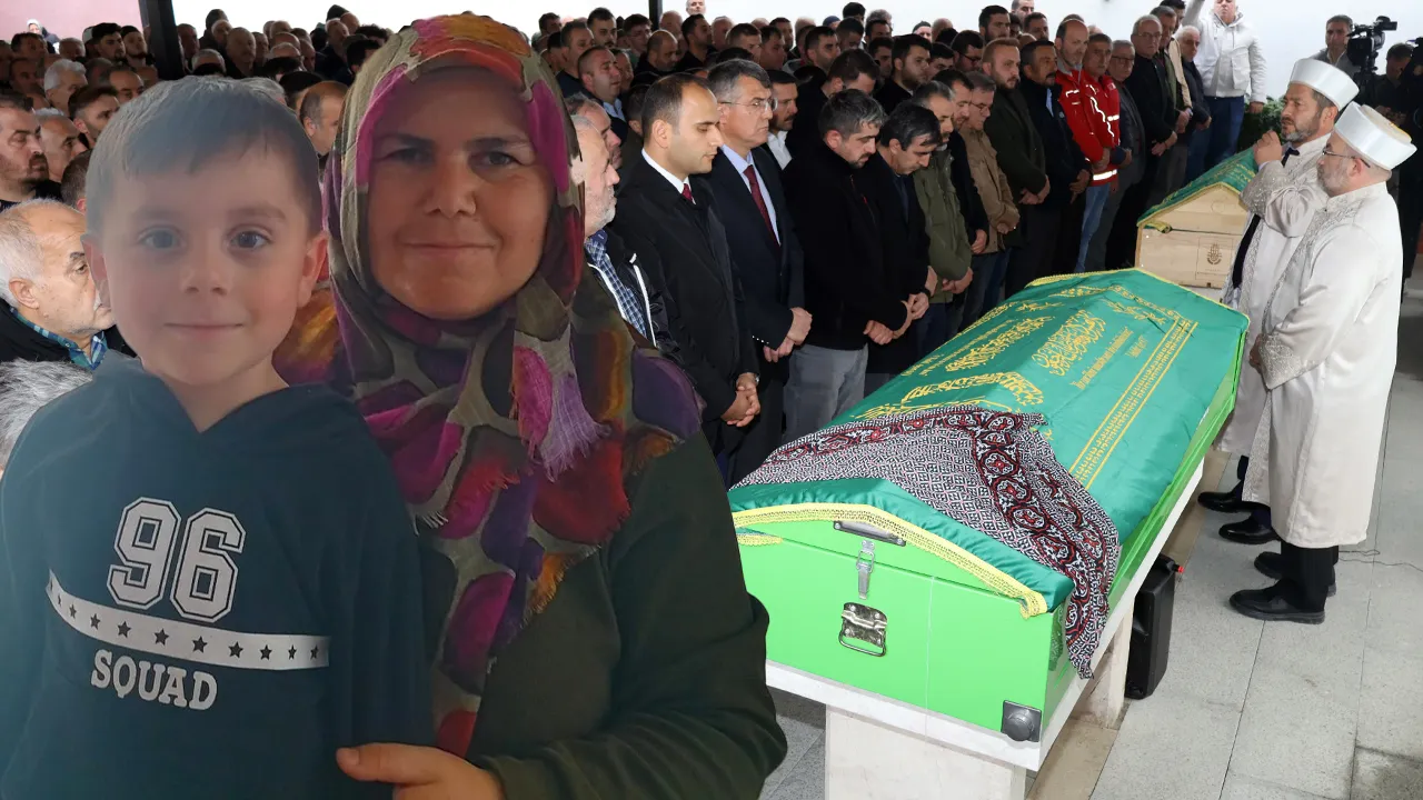 Huriye Helvacı ve oğlu gözyaşlarıyla defnedildi