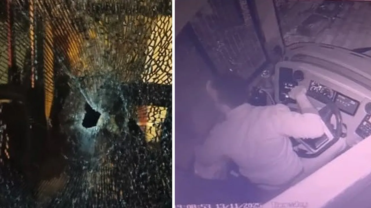 Çok sayıda yolcunun bulunduğu otobüse silahlı saldırı