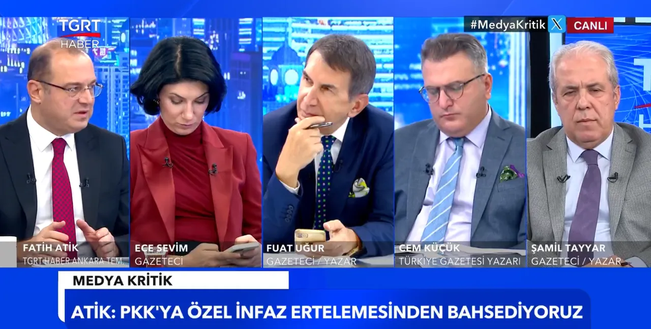 TGRT Haber ekranlarında yayınlanan Medya Kritik programı
