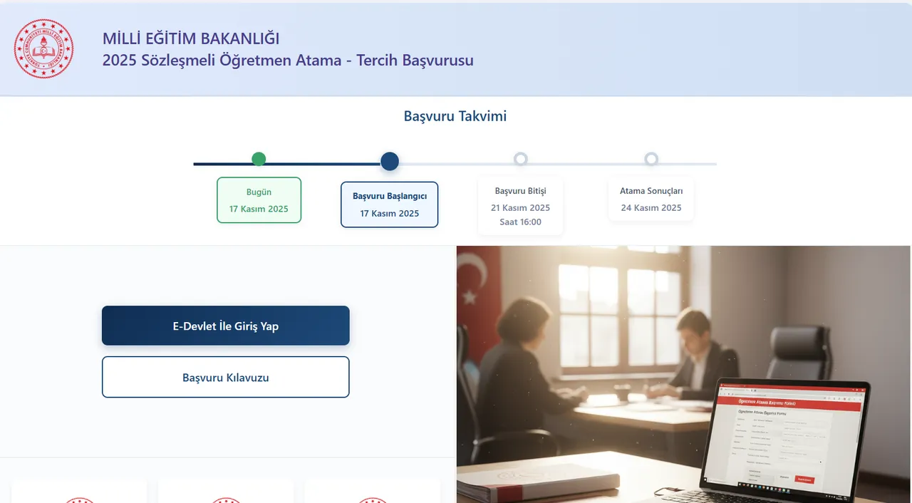 15 bin sözleşmeli öğretmen tercih ekranı!