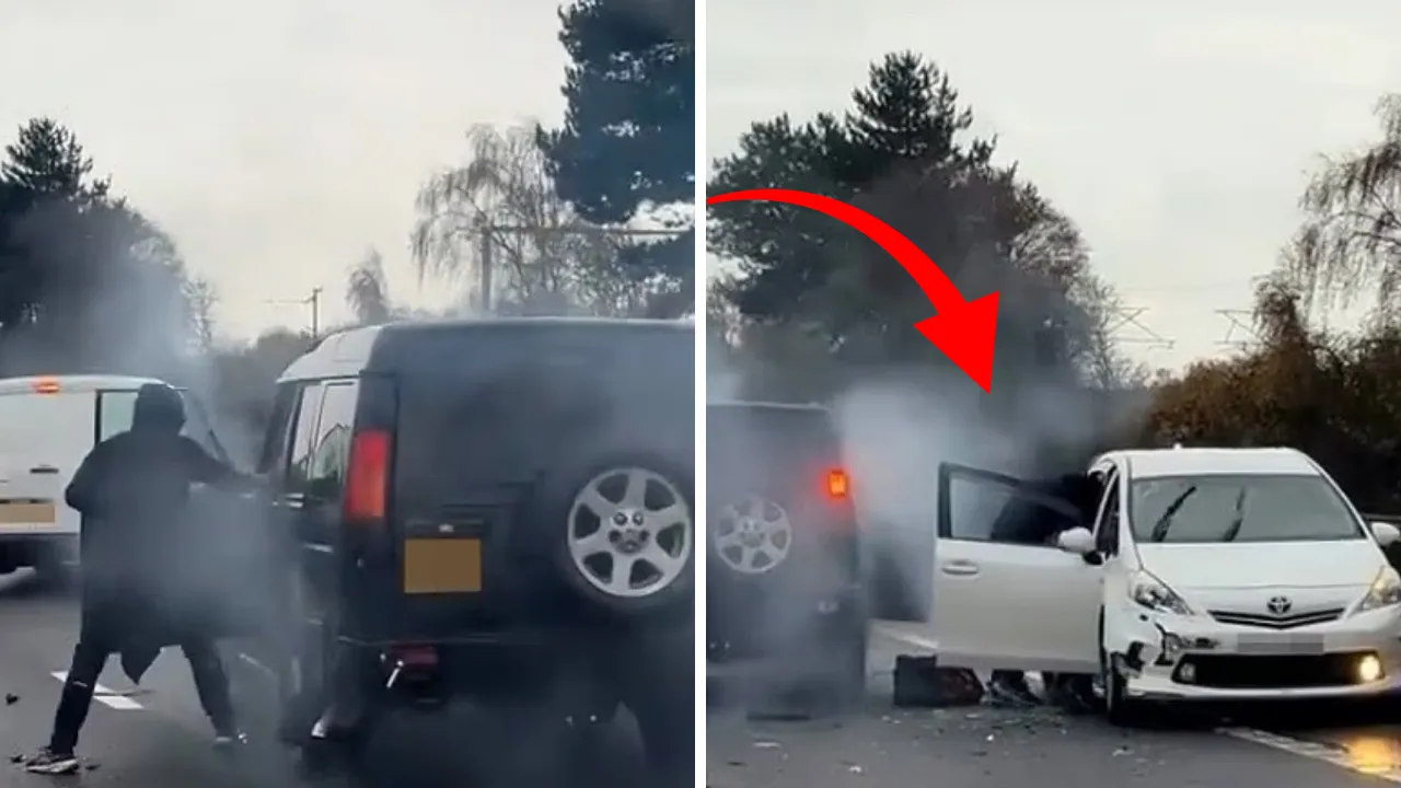 Kaza yapan aracı güpegündüz soydular! Pes dedirten olay kamerada