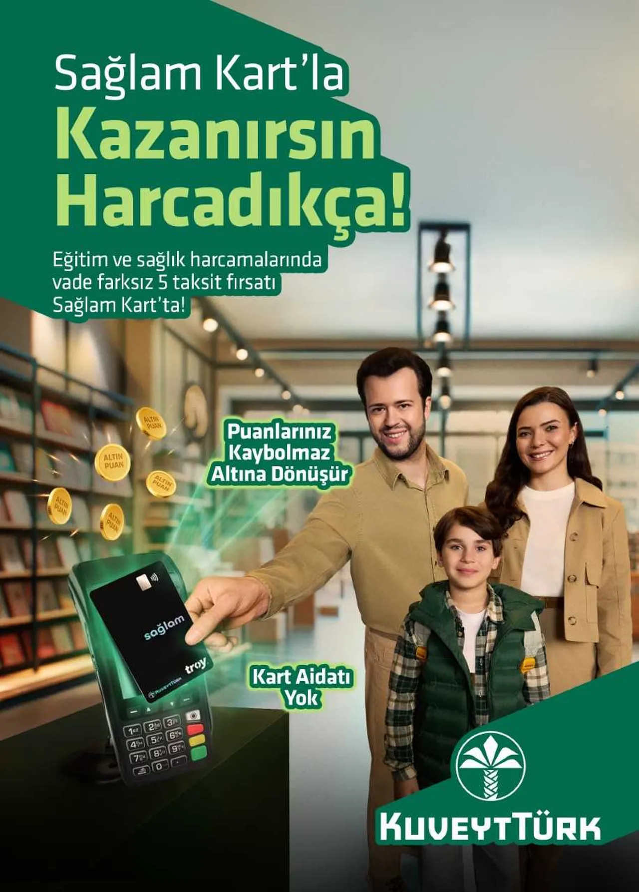 Kuveyt Türk Sağlam Kart, kullanıcılarına 250 kilogram altın kazandırdı