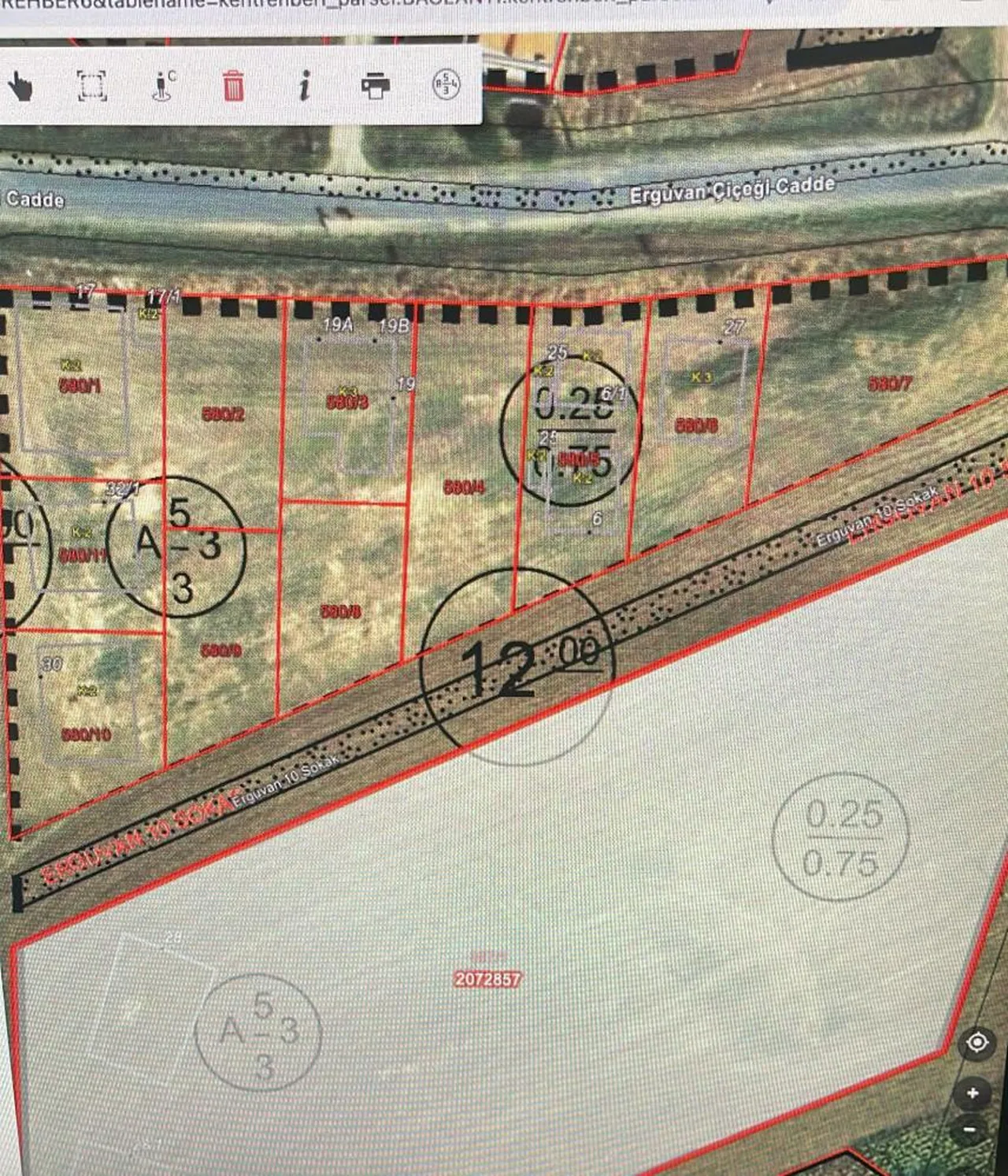 Sokağın haritada görünümü