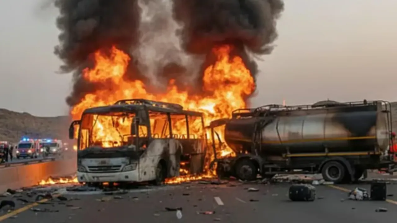 Umre için gitmişlerdi! Feci kazada 45 kişi hayatını kaybetti