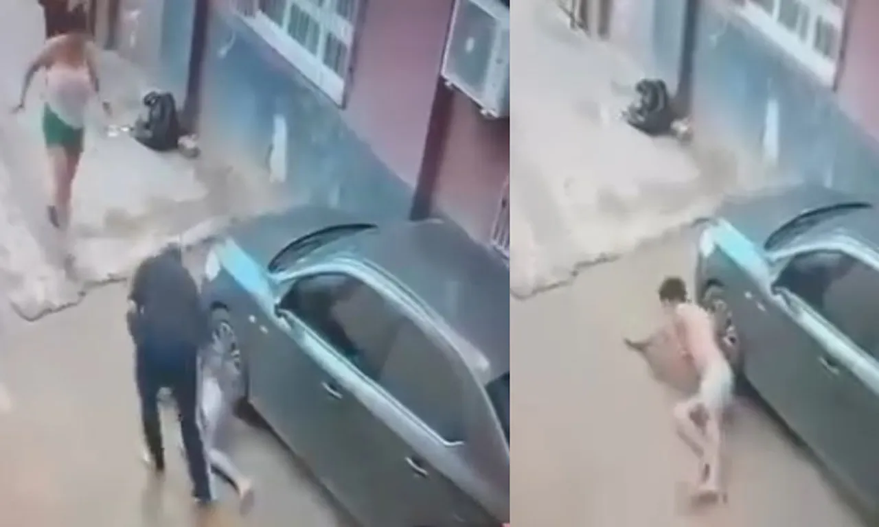 Cinayet anının kamera kayıtları ortaya çıktı.