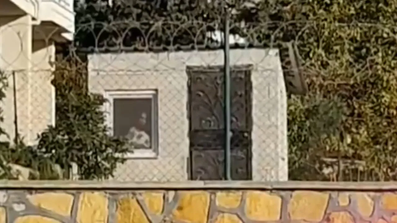 Kaldığı baraka böyle görüntülendi