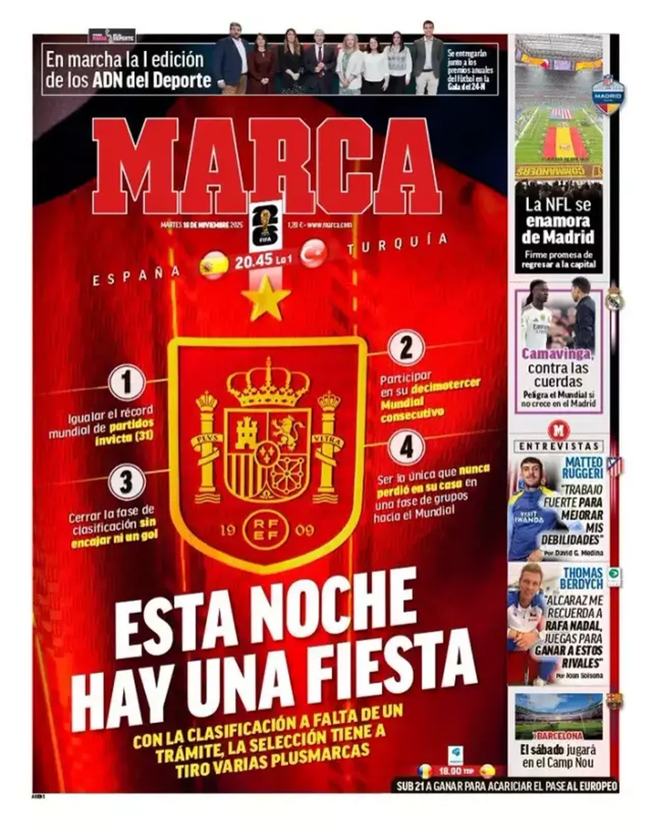 Marca'nın maçla ilgili attığı manşet