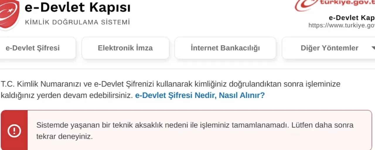 Kritik sorun! e-Devlet çöktü mü son dakika 2025, neden açılmıyor?