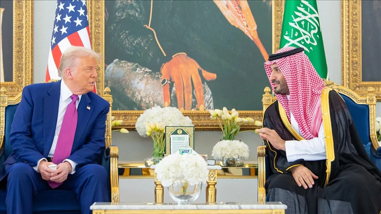 Suudi Veliaht Prensi Muhammed bin Selman ile ABD Başkanı Donald Trump