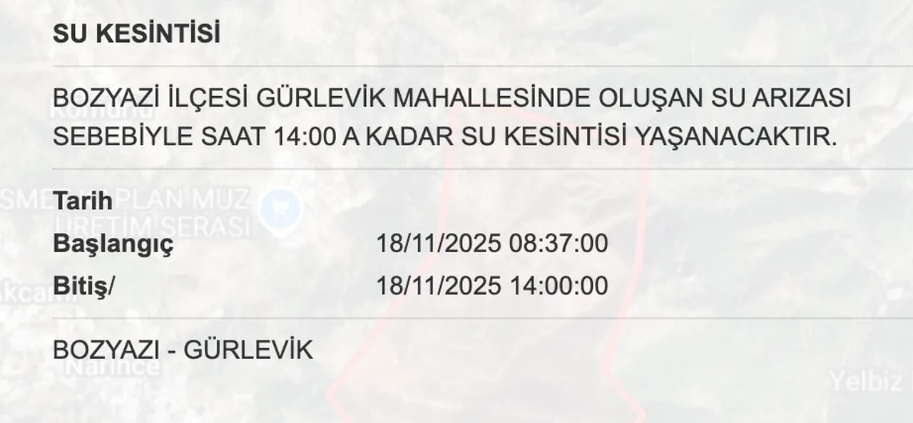 Son dakika! Mersin su kesintisi ne zaman giderilecek? 18 Kasım MESKİ duyurdu