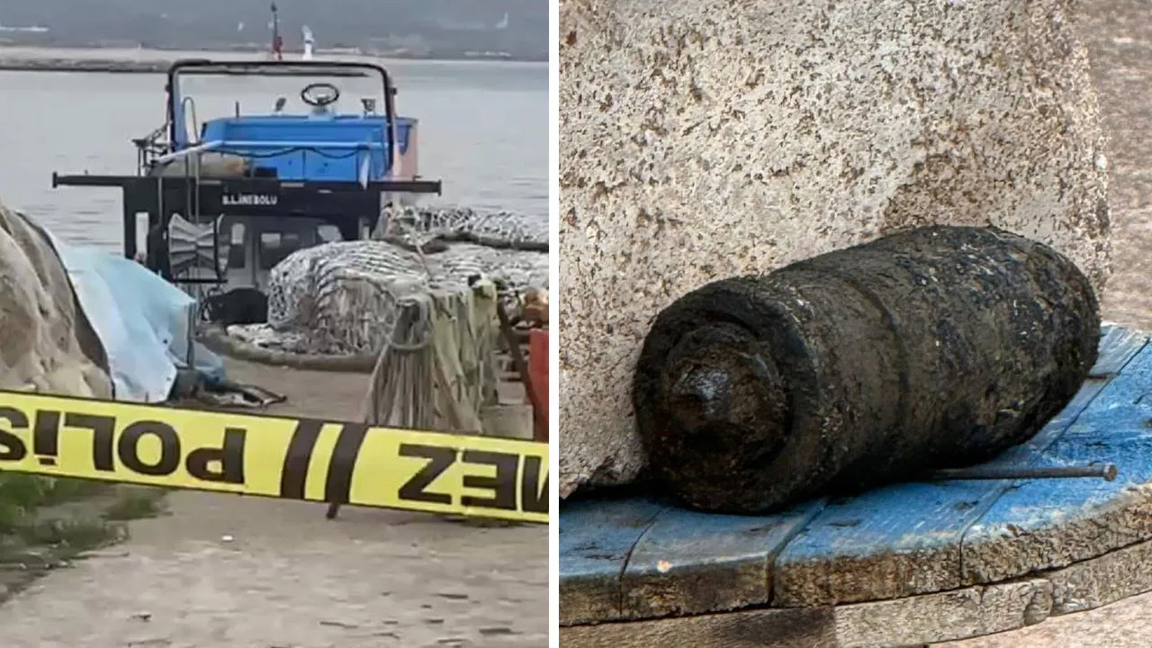 İstanbul Şile sahilinde havan mermisi bulundu