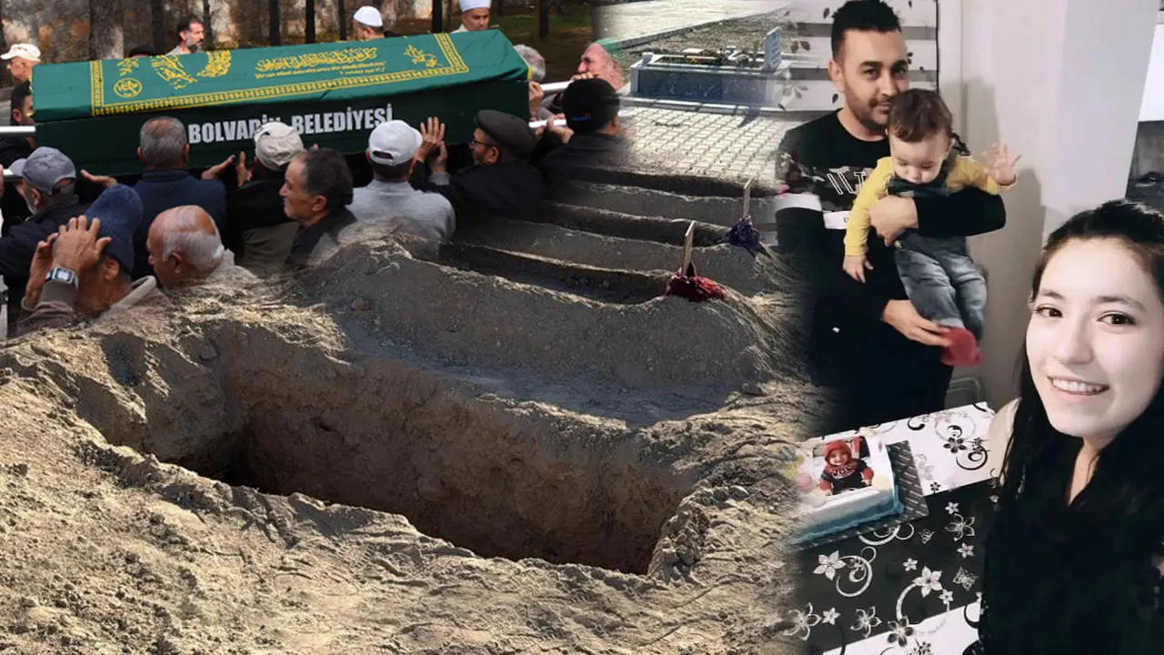 İstanbul'daki zehirlenerek ölen Servet Böcek, eşi ve 2 çocuğunun yanına defnedildi