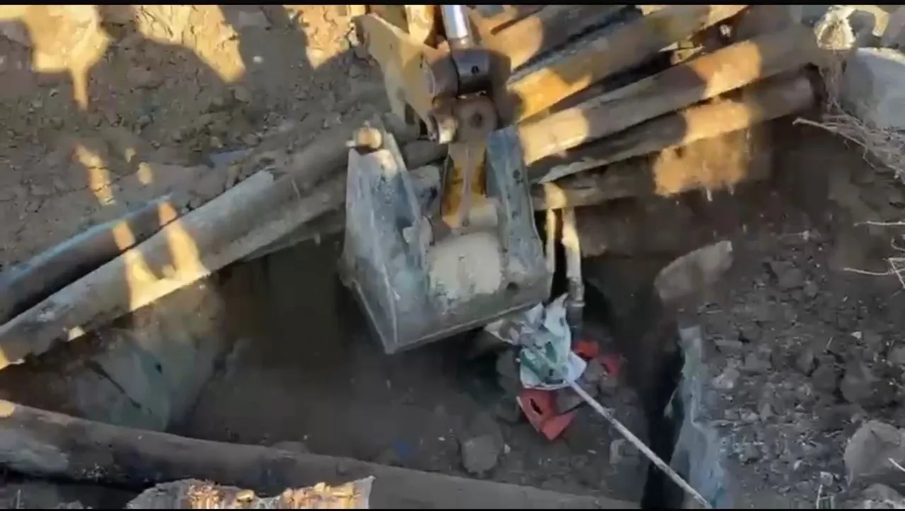 Yer altına gizlenen tanktan 3 bin 562 litre kaçak motorin çıktı