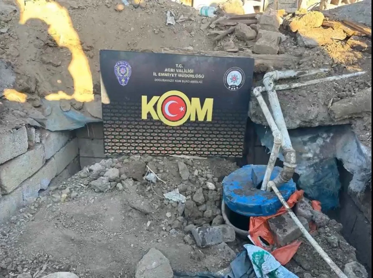 Yer altına gizlenen tanktan 3 bin 562 litre kaçak motorin çıktı