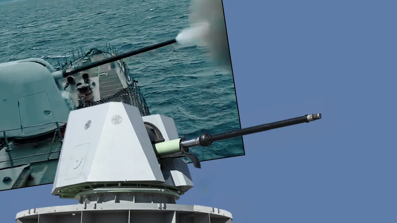 Millî deniz topu namlusundan tam isabet! 