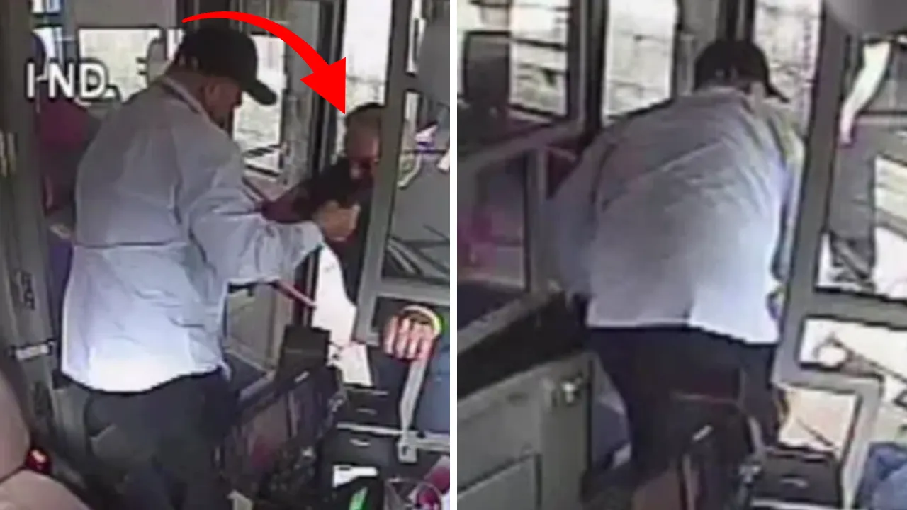 Tartışma kavgaya dönüştü! Otobüs şoförü yolcuyu dışarı fırlattı, korkunç anlar kamerada