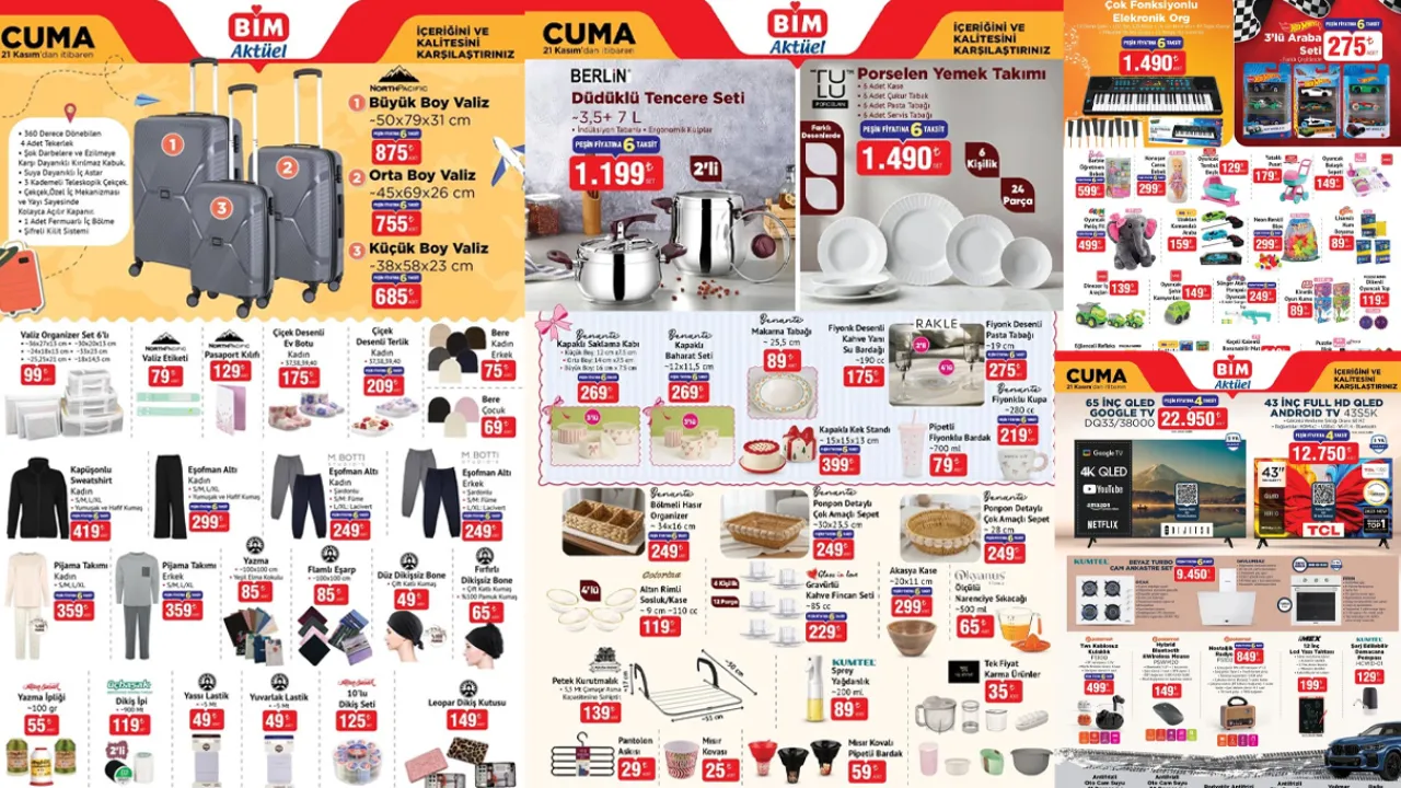 BİM aktüel 21 kasım 2025: BİM'de bugün hangi ürünler var?