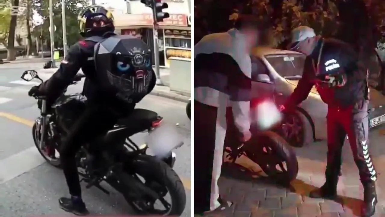 Motosiklet sürücüsünün uyanıklığı pahalıya patladı