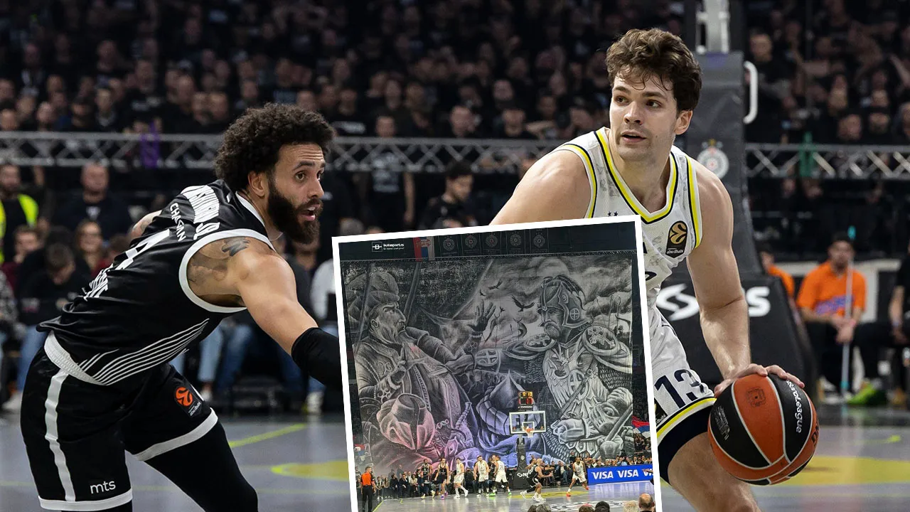 Sırp taraftarlardan skandal pankart! EuroLeague uyudu, Fenerbahçe'den tokat gibi cevap geldi
