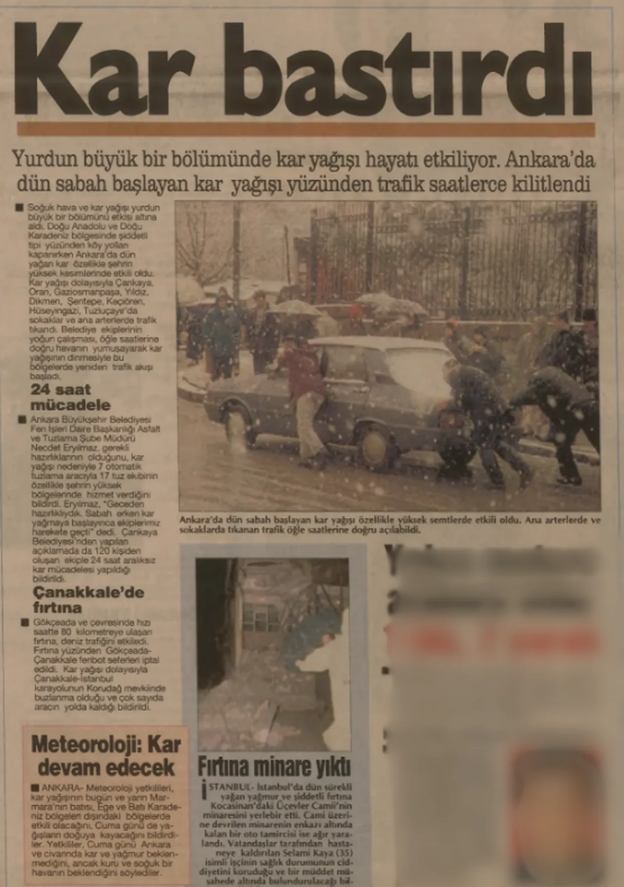 22 Kasım 1995 tarihinde Türkiye'de hava durumu