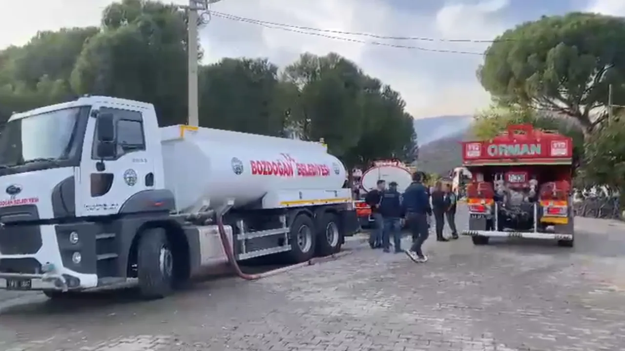 Aydın’da orman yangını: Arazide başladı, ağaçlara sıçradı!