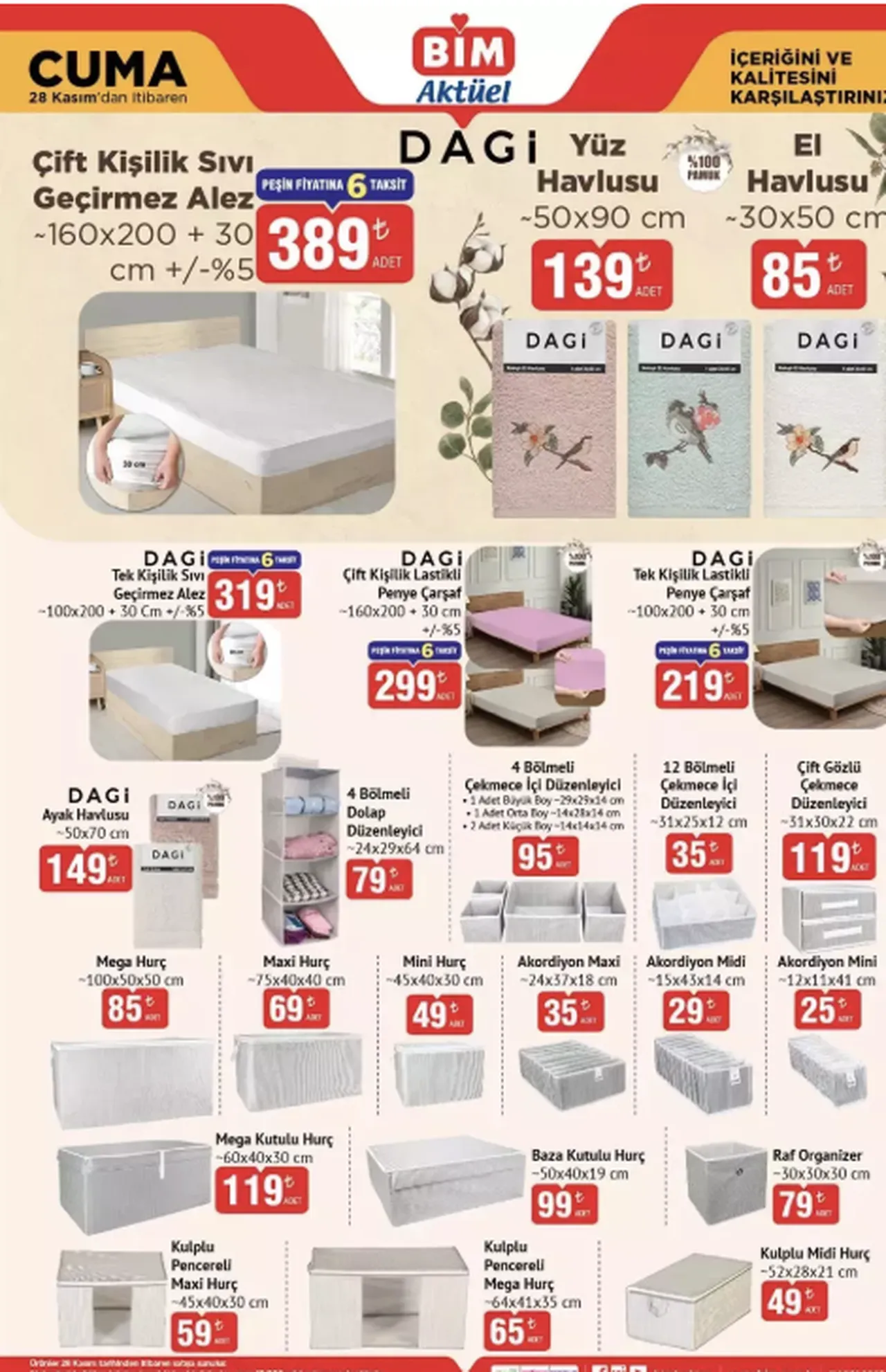 BİM 28 Kasım Cuma aktüel kataloğu: Cuma indirimlerinde hangi ürünler var?