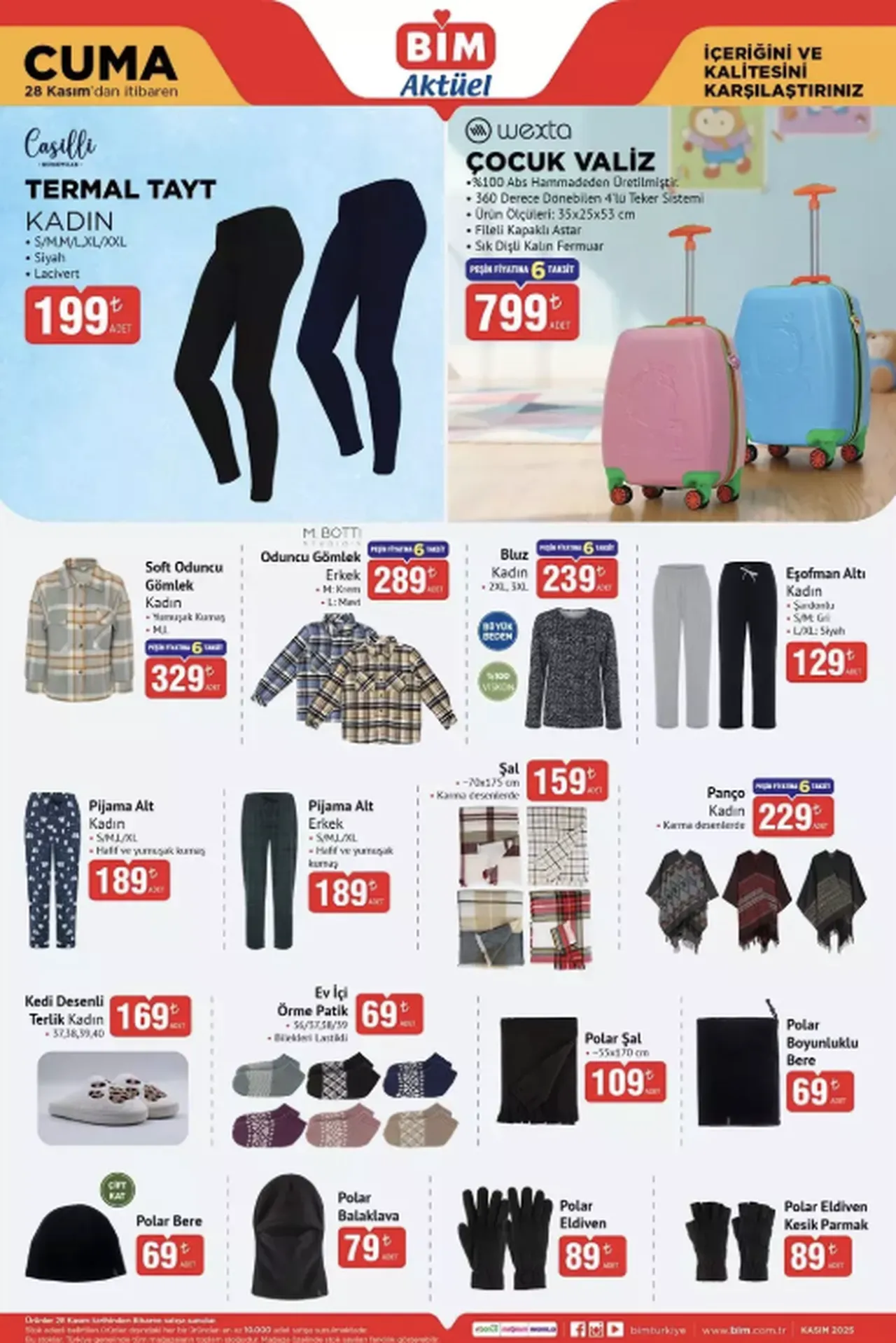 BİM 28 Kasım Cuma aktüel kataloğu: Cuma indirimlerinde hangi ürünler var?
