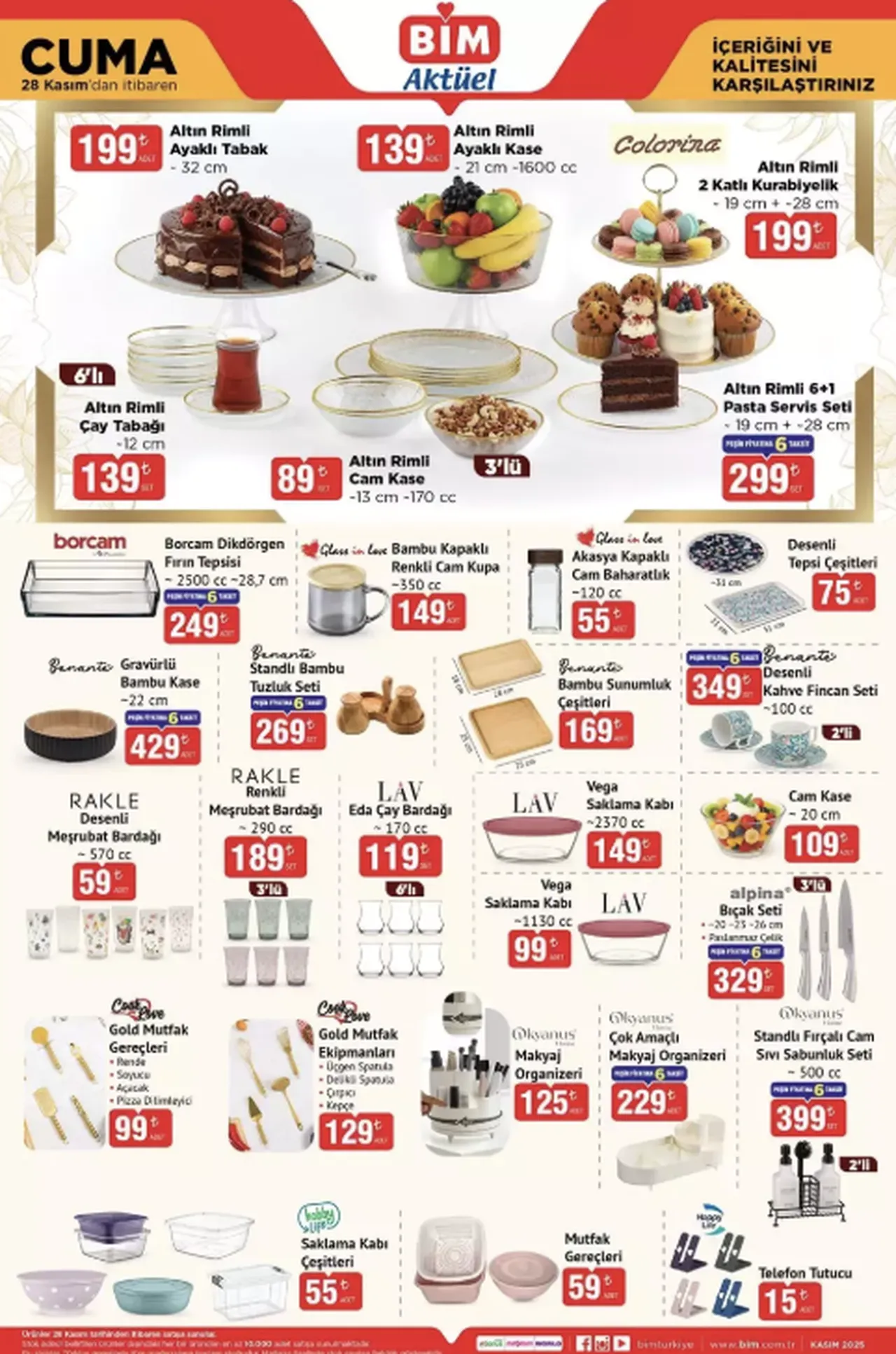 BİM 28 Kasım Cuma aktüel kataloğu: Cuma indirimlerinde hangi ürünler var?
