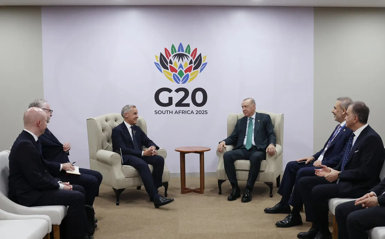 anada Başbakanı Mark Joseph Carney ve Cumhurbaşkanı Erdoğan