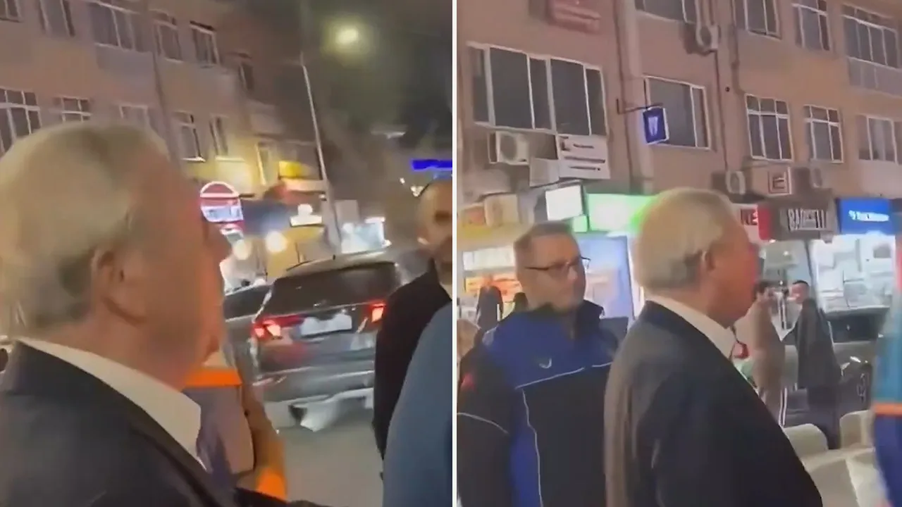 Yıldırım'ın sinirli anları kameraya yansıdı.