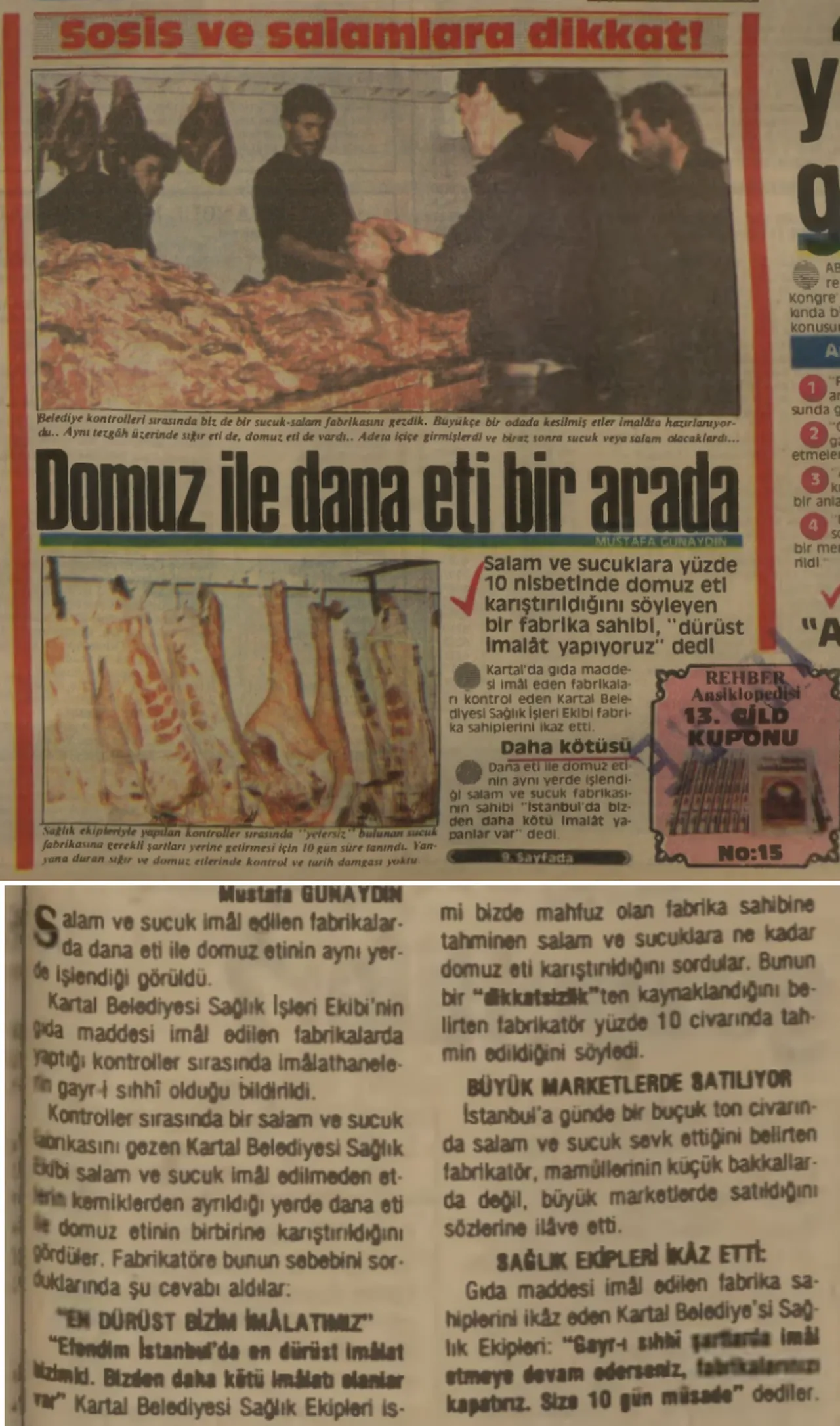 23 Kasım 1985 tarihli Türkiye gazetesi haberi