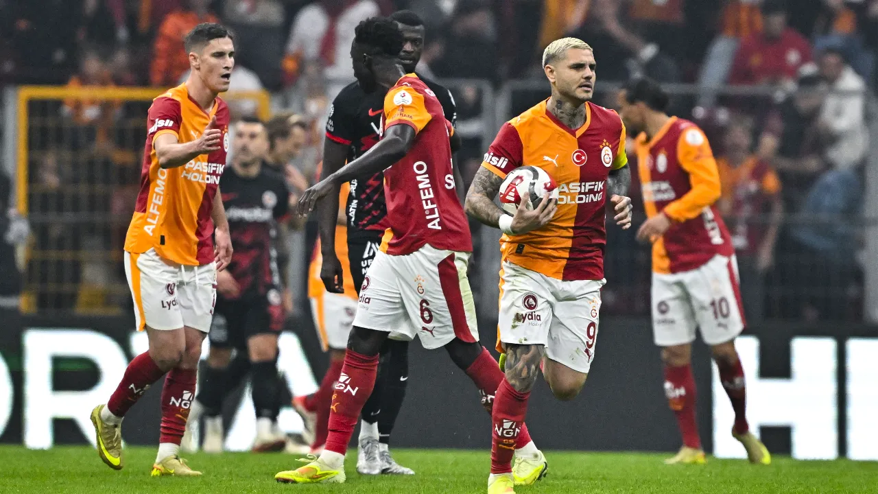 Galatasaray, zorlu karşılaşmadan 3-2 galip ayrıldı