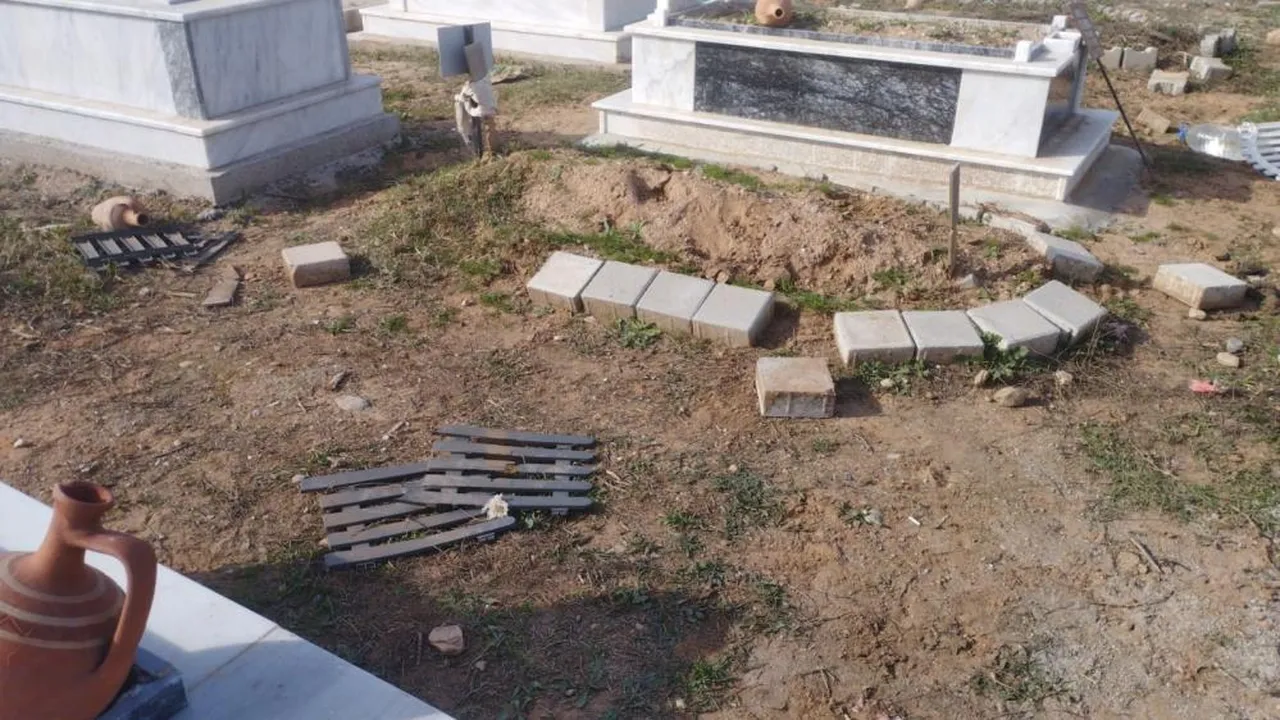 Başıboş atlar mezarlığı talan etti! Vatandaşlardan belediyeye tepki