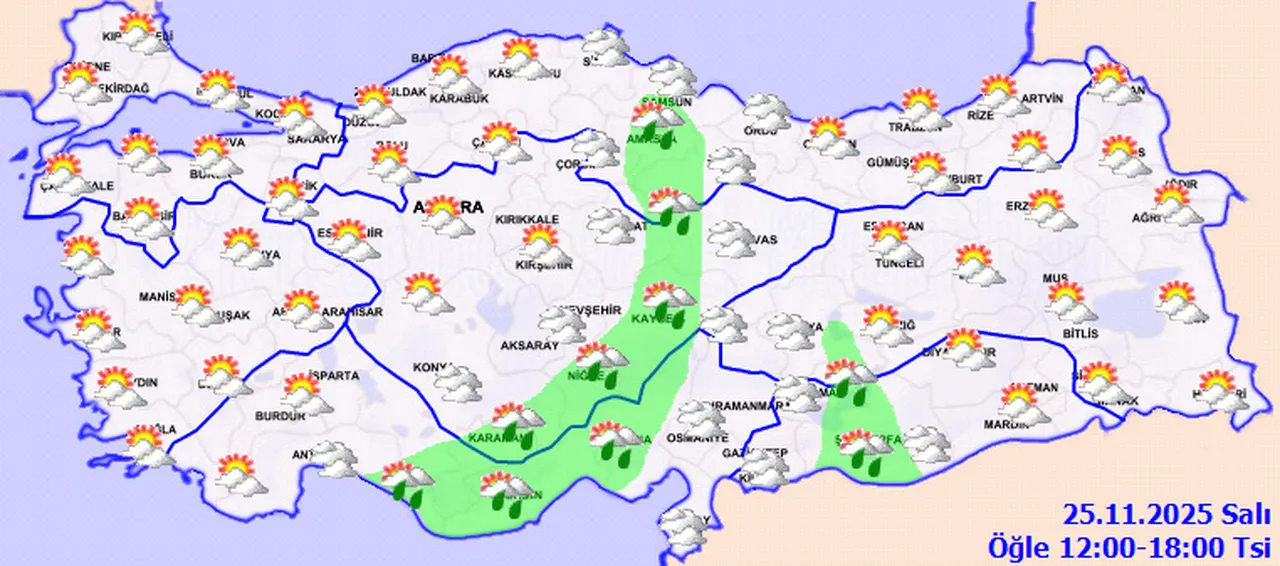 Meteoroloji Türkiye haritası grafiği