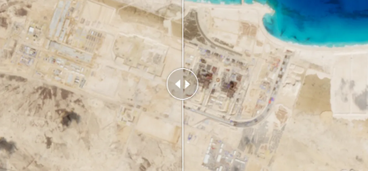 Rusya’nın uzun süre gizlilik perdesi altında tuttuğu El-Dabaa nükleer santrali, sonunda uydu görüntülerine takıldı. Avrupa Uzay Ajansı’nın Sentinel-2 uyduları, Mısır’ın Akdeniz kıyısında inşa edilen dört reaktörlü dev tesisin hızla yükseldiğini net şekilde ortaya koydu