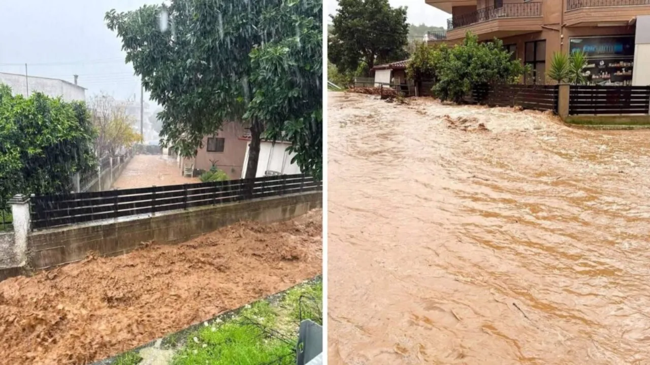Yağışlar şehri felç etti, Yunanistan üç bölge için olağanüstü hal