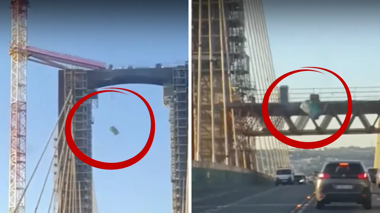 Sosyal medyanın konuştuğu 'tuvalet'! Metrelerce yükseklikten düştü, görenler şaşkına döndü