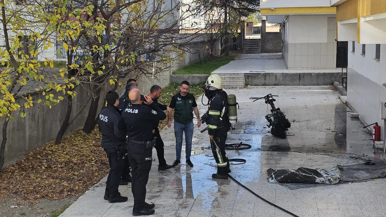 Yangının meydana geldiği alan